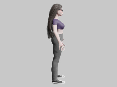 Pretty Standard Woman V34229 Modello 3D