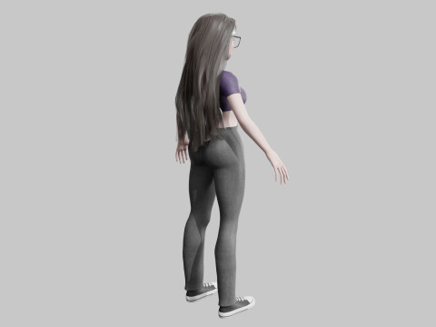 Pretty Standard Woman V34229 Modello 3D