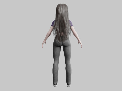 Pretty Standard Woman V34229 Modello 3D