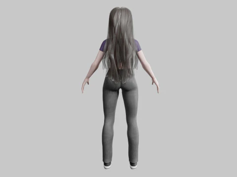 Pretty Standard Woman V34229 3D Model