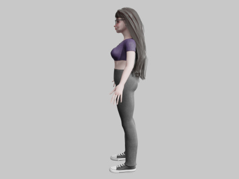 Pretty Standard Woman V34229 Modello 3D
