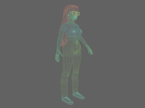 Pretty Standard Woman V34229 Modello 3D