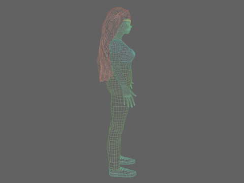 Pretty Standard Woman V34229 Modello 3D