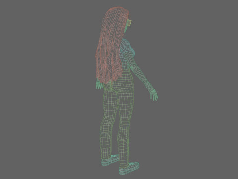 Pretty Standard Woman V34229 Modello 3D