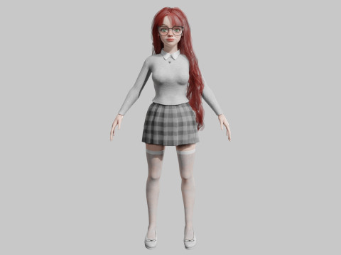 Pretty sweet Woman V41086 Model 3D