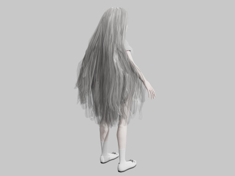 Pretty white woman V35800 Modelo 3D