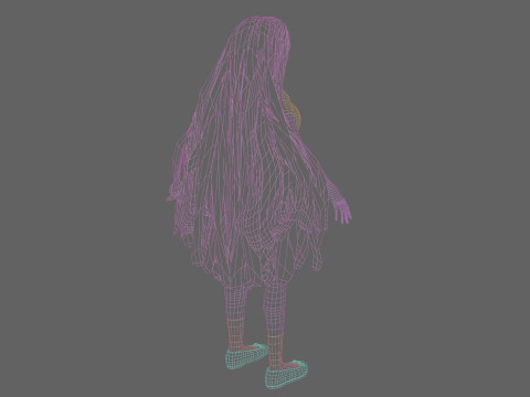 Pretty white woman V35800 Modelo 3D
