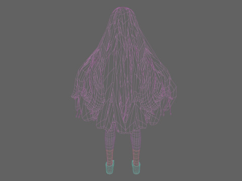 Pretty white woman V35800 Modelo 3D