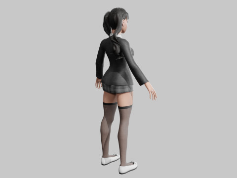 School student Woman V36151 Modelo 3D