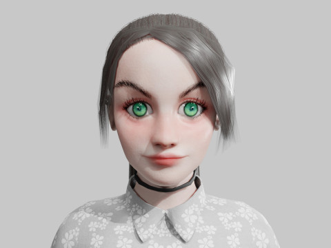 Standard cute Woman V26527 Modelo 3D