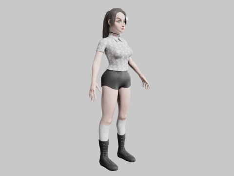 Standard cute Woman V26527 Modelo 3D