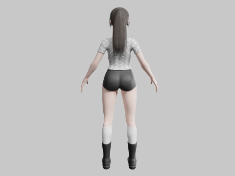 Standard cute Woman V26527 Modelo 3D