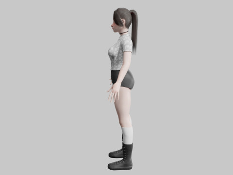 Standard cute Woman V26527 Modelo 3D