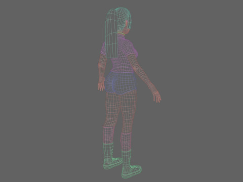 Standard cute Woman V26527 Modelo 3D