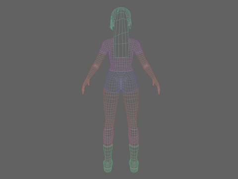 Standard cute Woman V26527 Modelo 3D