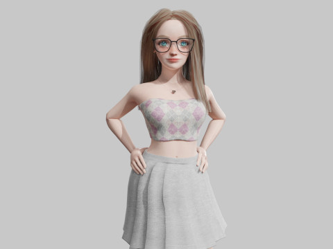 Standard Pretty woman V33807 3D Model