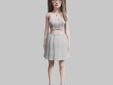 Standard Pretty woman V33807 3D Модель