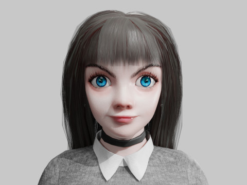Stylized Pretty Woman V34381 Modelo 3D