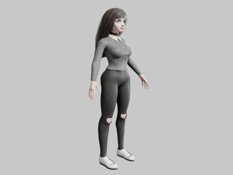 Stylized Pretty Woman V34381 Modelo 3D