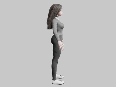Stylized Pretty Woman V34381 Modelo 3D