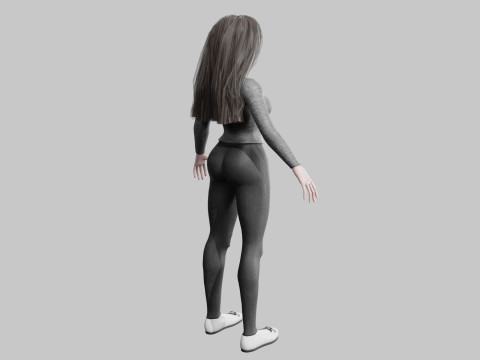 Stylized Pretty Woman V34381 Modelo 3D