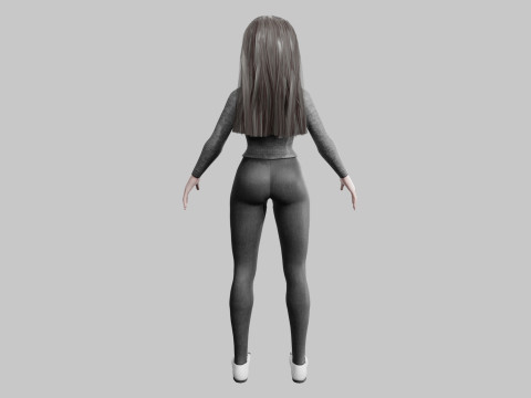 Stylized Pretty Woman V34381 Modelo 3D