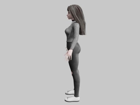 Stylized Pretty Woman V34381 Modelo 3D