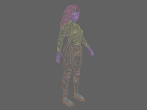 Stylized Pretty Woman V34381 Modelo 3D