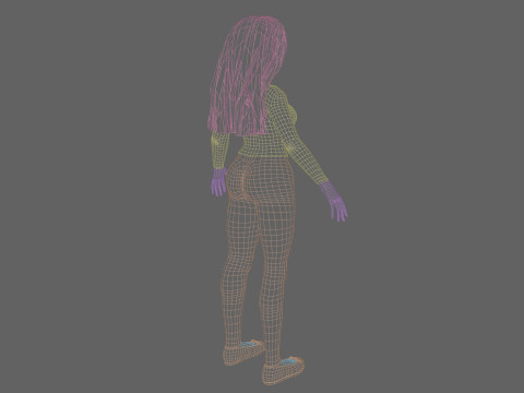 Stylized Pretty Woman V34381 Modelo 3D