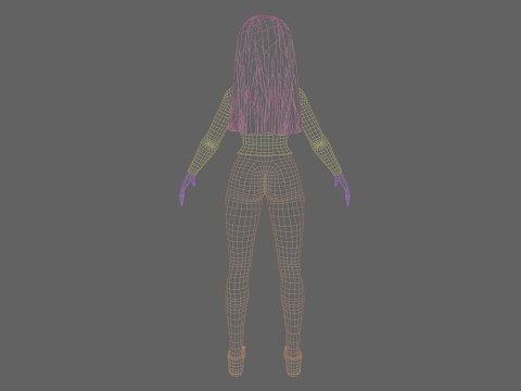 Stylized Pretty Woman V34381 Modelo 3D