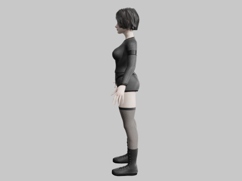 Stylized pretty woman V38460 Modèle 3D