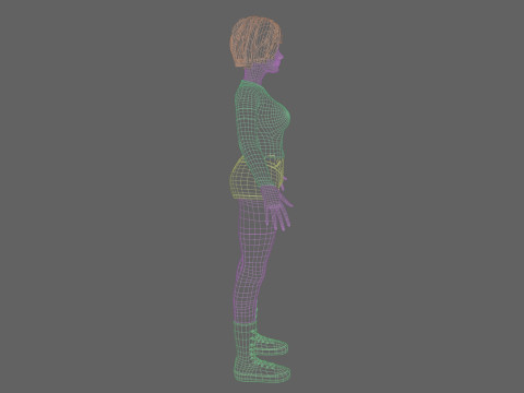 Stylized pretty woman V38460 Modèle 3D