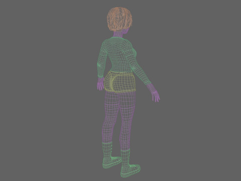 Stylized pretty woman V38460 Modèle 3D