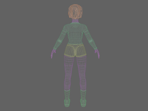 Stylized pretty woman V38460 Modèle 3D