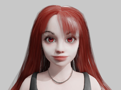 Stylized young Woman V34681 Modelo 3D