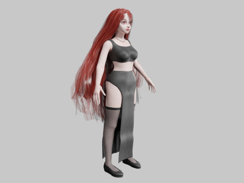 Stylized young Woman V34681 Modelo 3D