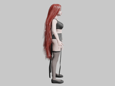 Stylized young Woman V34681 Modelo 3D