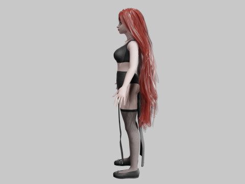 Stylized young Woman V34681 Modelo 3D