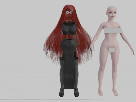 Stylized young Woman V34681 Modelo 3D