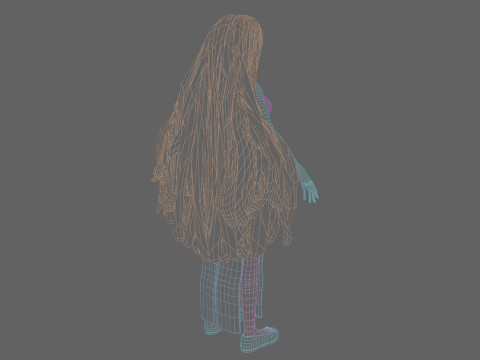 Stylized young Woman V34681 Modelo 3D
