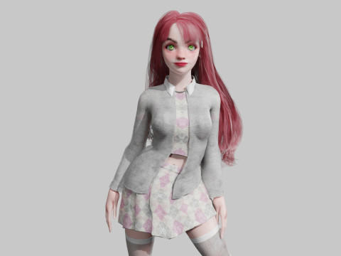 Sweet Basic Woman V43434 3D Model