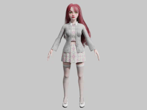 Sweet Basic Woman V43434 3D Model