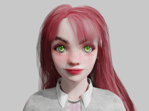 Sweet Basic Woman V43434 3D Model