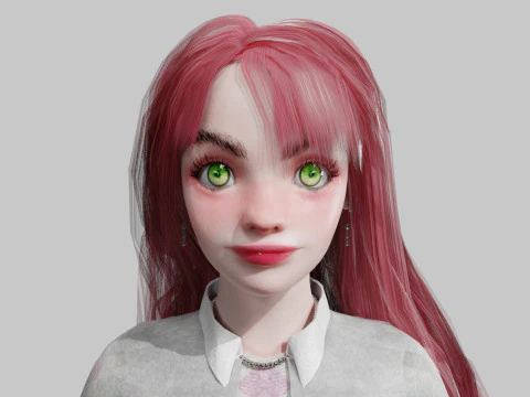 Sweet Basic Woman V43434 3D Model