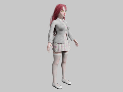 Sweet Basic Woman V43434 3D Model