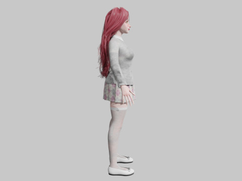 Sweet Basic Woman V43434 3D Model