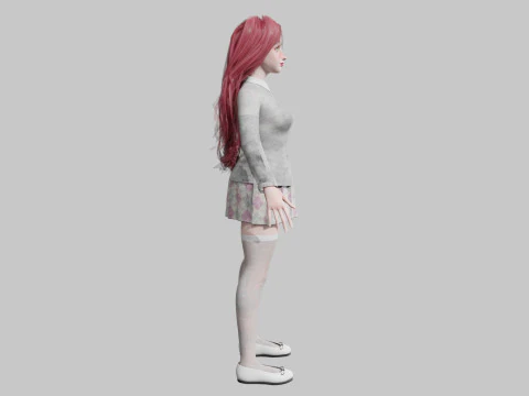 Sweet Basic Woman V43434 3D Model