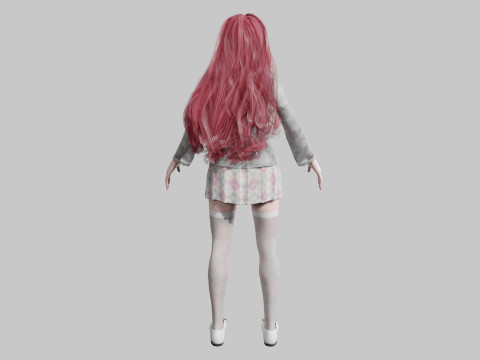 Sweet Basic Woman V43434 3D Model