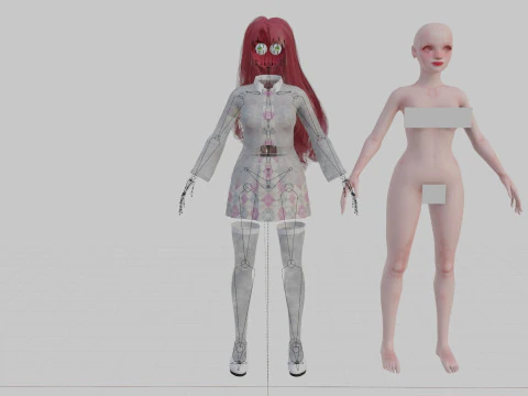Sweet Basic Woman V43434 3D Model