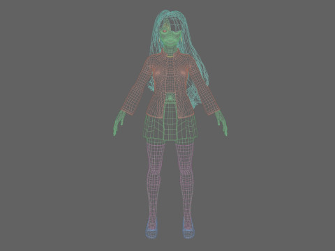 Sweet Basic Woman V43434 3D Model